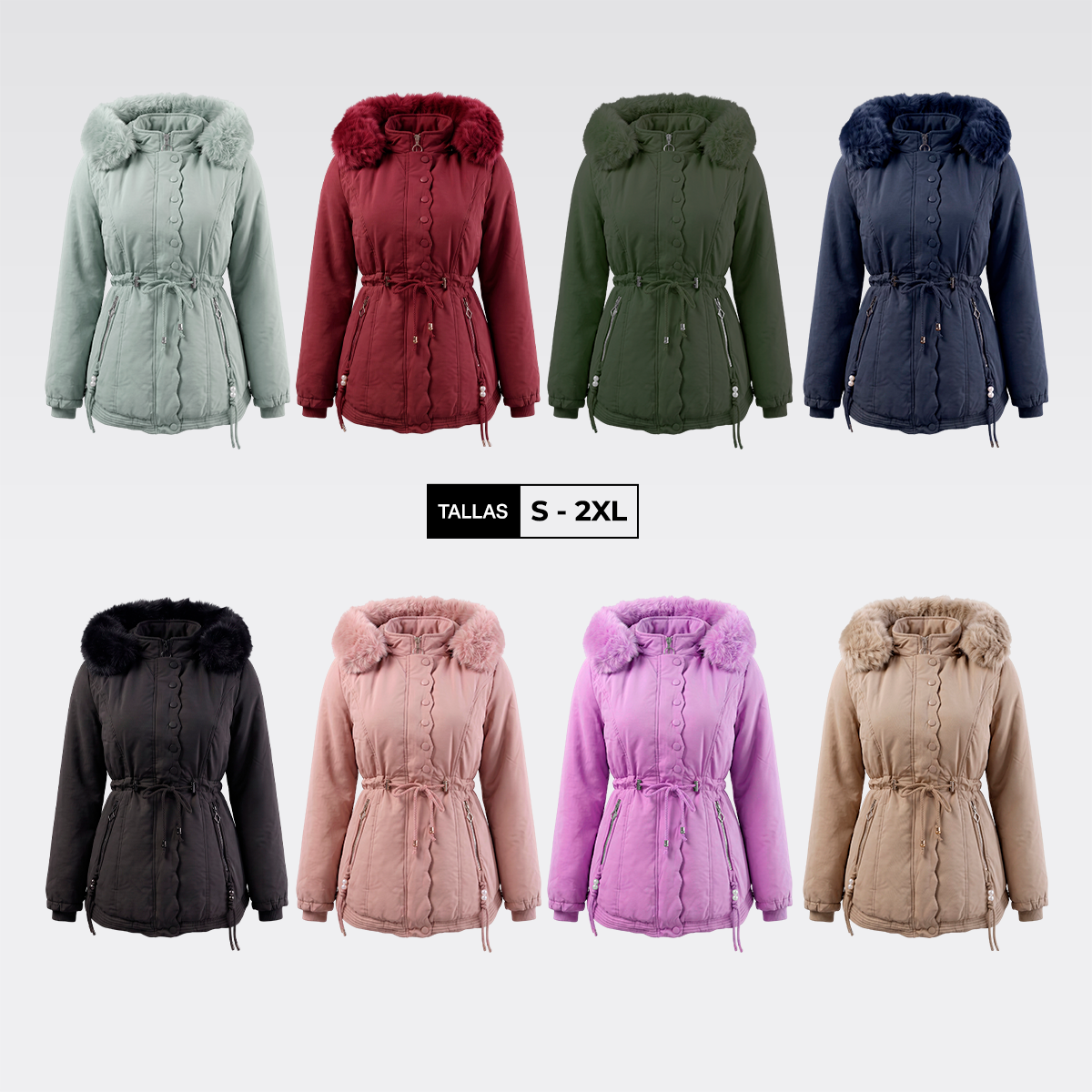 Parka Corta Mujer - Cod. M12 - Imagen 4