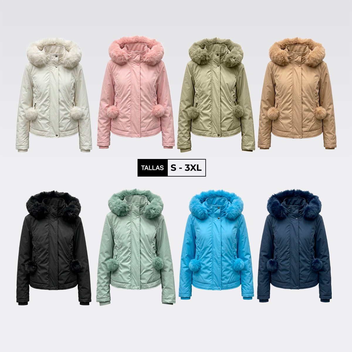 Parka Corta Mujer - Cod. M22 - Imagen 4
